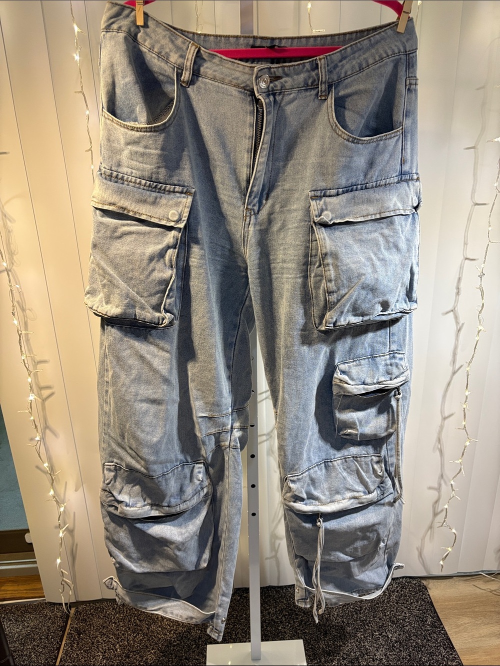Steve Madden Duo Pant Blue Denim Large-purchase from Hopescope.  #44